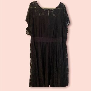 Torrid Lacey black skater dress size 26